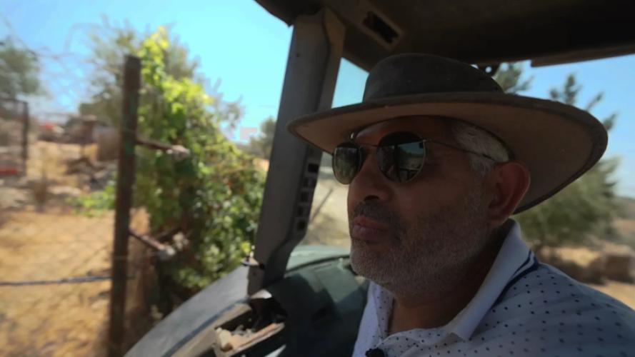 Palestijnse boer Daoud Nassar strijdt al tientallen jaren voor zijn boerderij bij Bethlehem