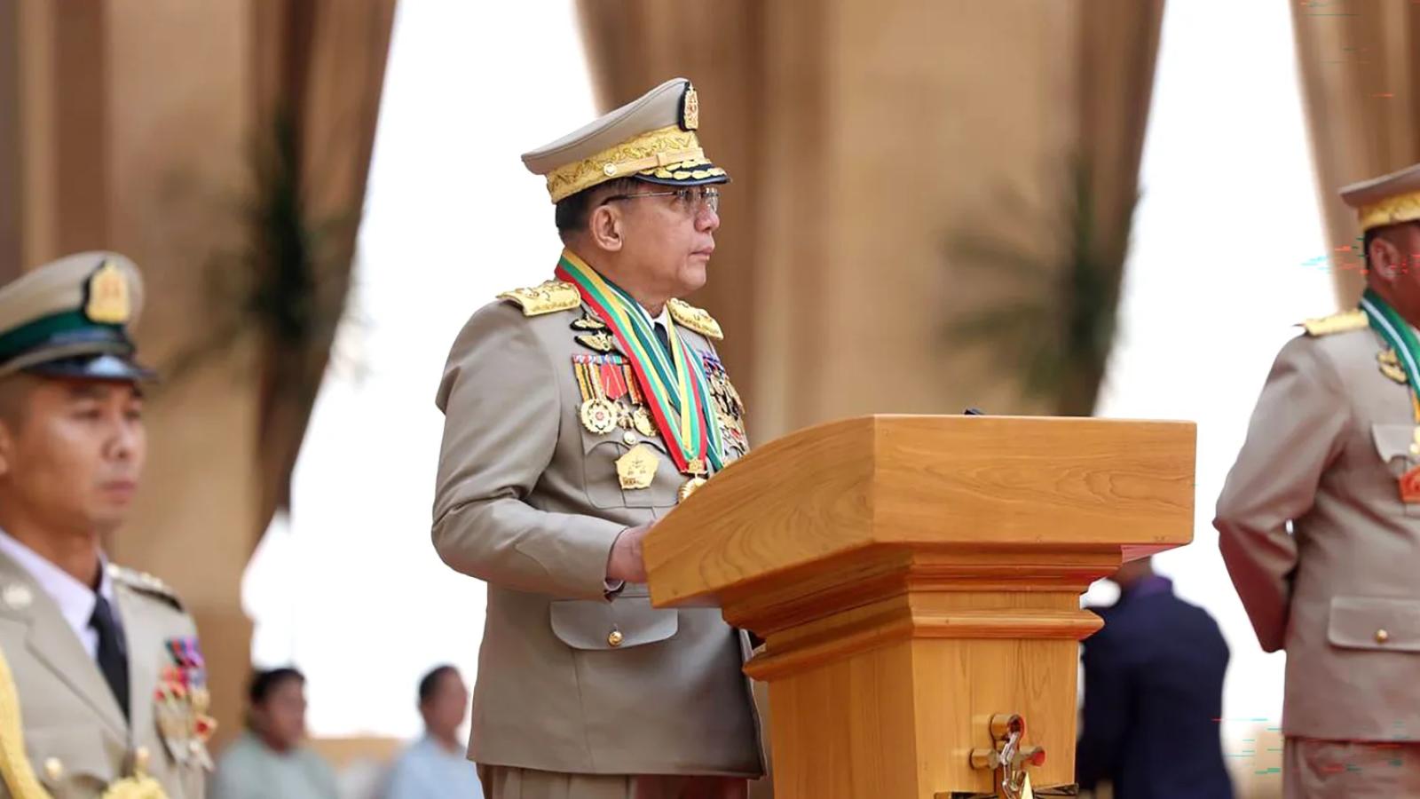 Coupleider en man achter brute burgeroorlog Myanmar nieuwe president