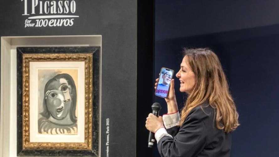 Fransman krijgt schilderij van Picasso in handen met lot van 100 euro