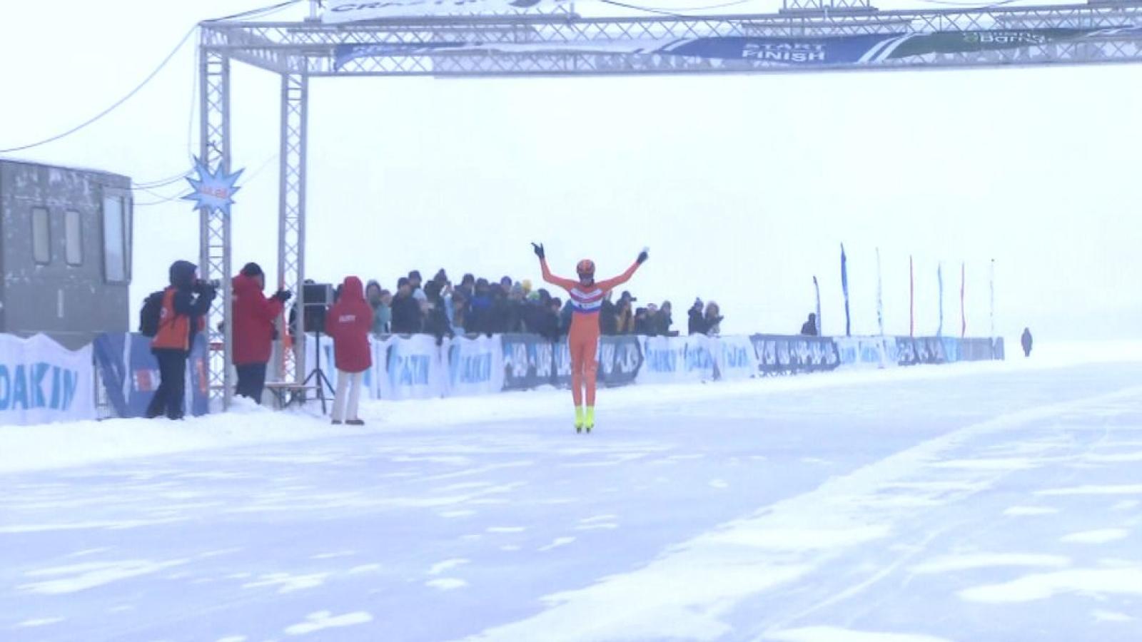 Vier zeges uit vijf deelnames in Grand Prix marathonschaatsster Kiel, eerste zege Haasjes